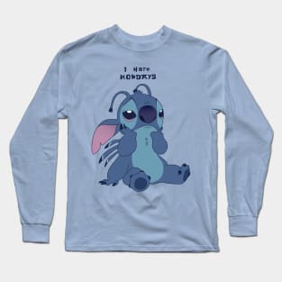 Stitch hates Mondays Long Sleeve T-Shirt